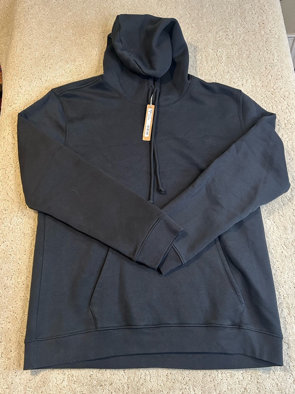 NWT SKIMS Fleece Lounge Hoodie Color Black Size Medium